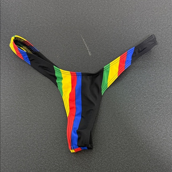 Fashion Nova Multicolor Striped Bikini Bottom - Picture 1 of 2